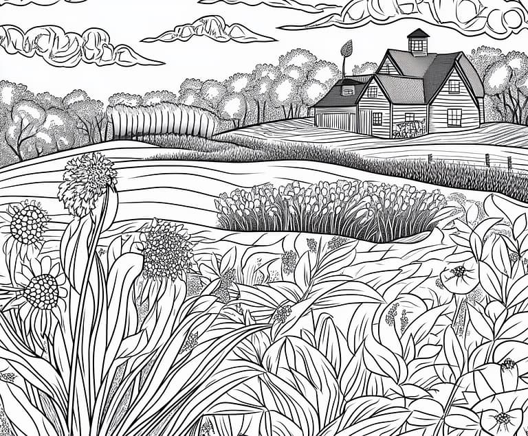 free midjourney prompts for creating coloring pages